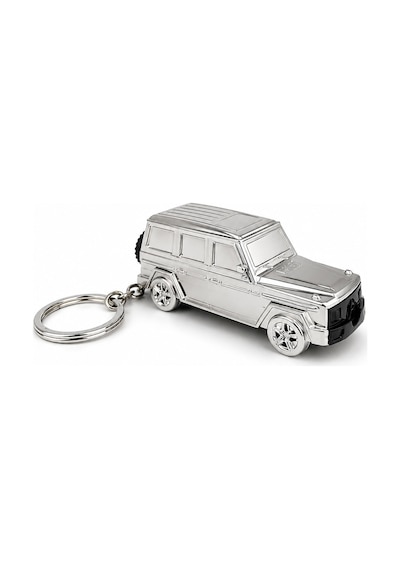 Metal Arazi Aracı Tasarımlı Gazlı Anahtarlıklı Çakmak Alev Ayarlı Dekoratif Model Gri