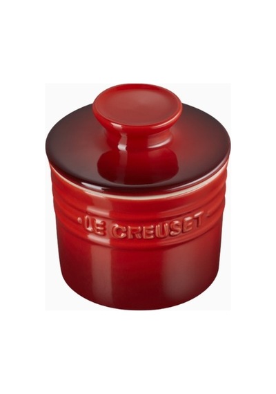 Le Creuset Seramik Lüks Tasarım Tereyağı Kabı Saklama Kapları Kırmızı