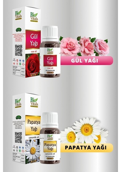 Gül Ve Papatya-aromatik Masaj-cilt Bakım Yağ Seti
