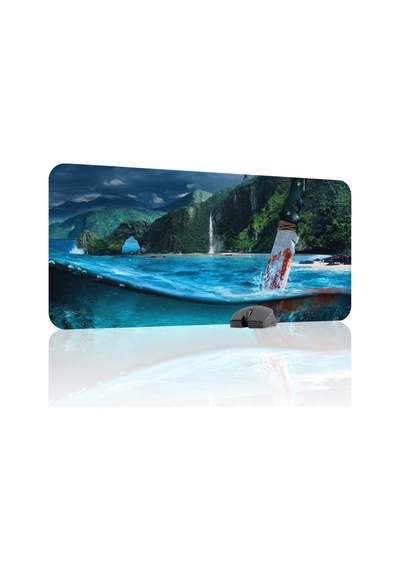 Far Cry Kaymaz Dikişli Kauçuk Oyuncu Mousepad V5 - 90x40 Xxl Gaming Mouse Pad Fare Altlığı