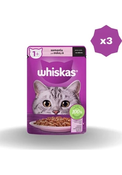 Whiskas Yaş Mama Poşet Somunlu 85 Gr - 3 Adet
