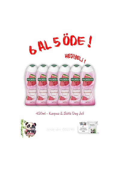 450 Ml Duş Jeli Smoothies Karpuz Ve Sütlü 6 Al 5 Öde