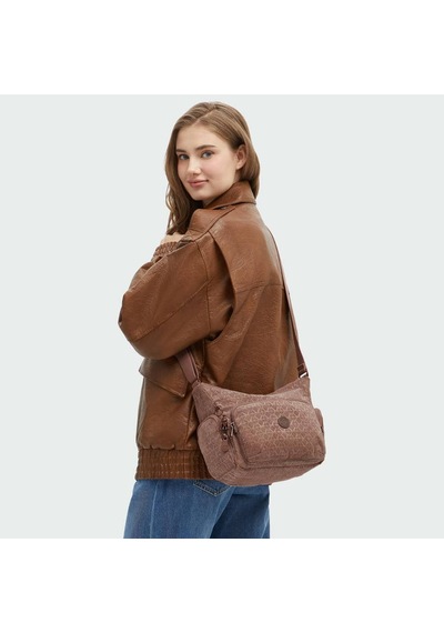 Kipling Gabb S Küçük Boy Omuz Çantası Kahverengi