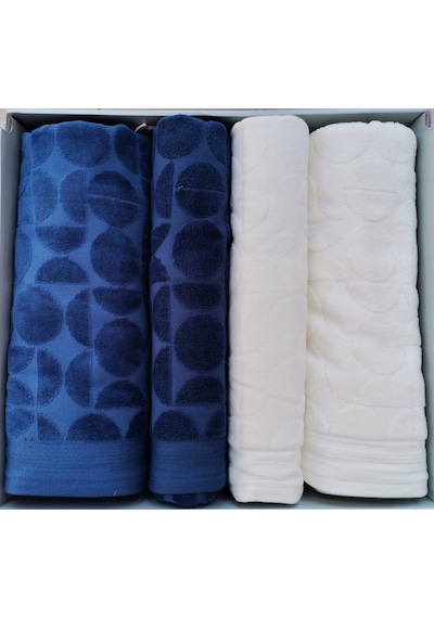 Cırcular Krem-indigo Best Set Hamam Takımı Krem