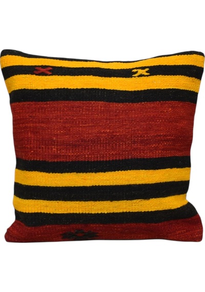 Zehra Abla Halı Yeni El Dokuma Dekoratif Kilim Kırlent Yastık Kılıfı 6049