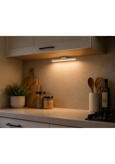 6 Watt Şarjlı Led Işık Usb Şarjlı Kablosuz Mıknatıslı Led Lamba 3 Farklı Işık Çok Renkli-9221