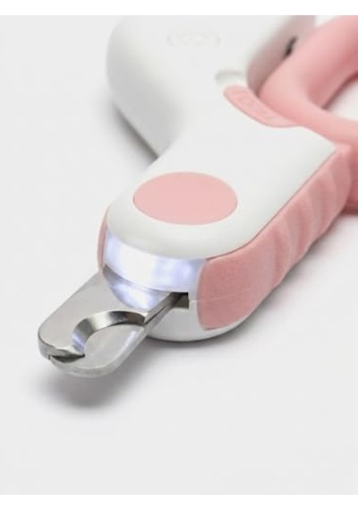 Led Işıklı Mini Tırnak Makası, Güvenli Ve Hassas Kesim, Pembe