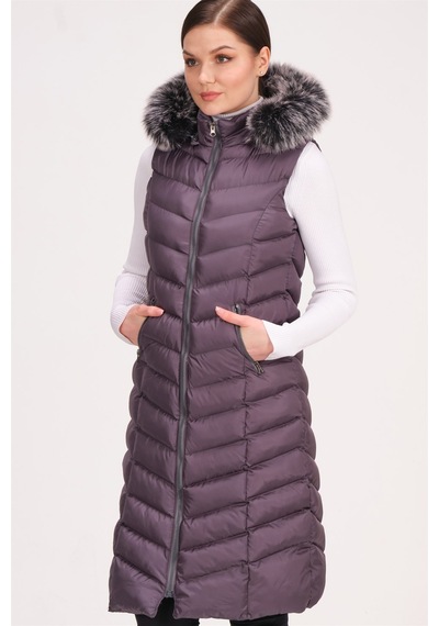 Dewberry Bayan Yelek Z6684 Antrasit