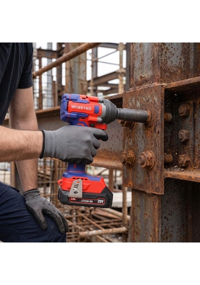 Workpro Wp390226 20volt 2.0ah. Li-ion 1/2 360nm Çift Akü Kömürsüz Profesyonel Şarjlı Somun Sıkma