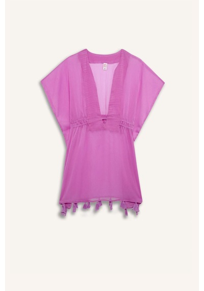 DeFacto Şifon Kimono-Fall in Love Z9958AZ24SMPR442 Mor