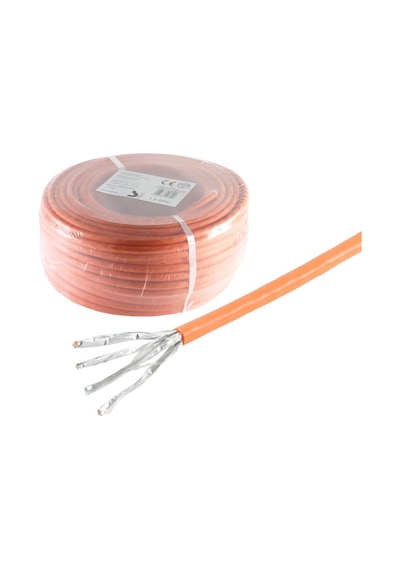 Cat.7 S/ftp Cca Bakır Kaplı Alüminyum Kablo Awg 23/1 25metre
