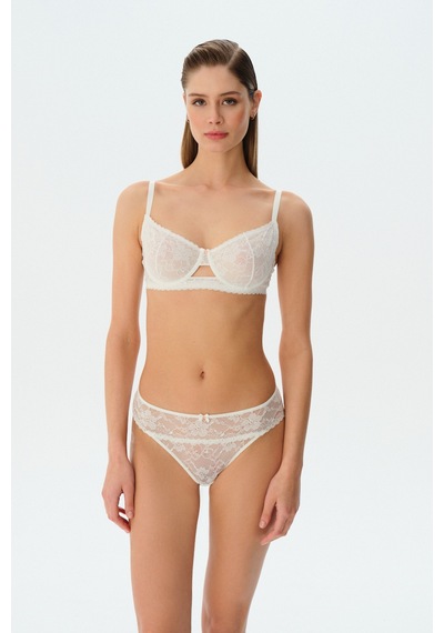 Suwen Liona Dantelli Slip Külot Sw8525036 Ekru