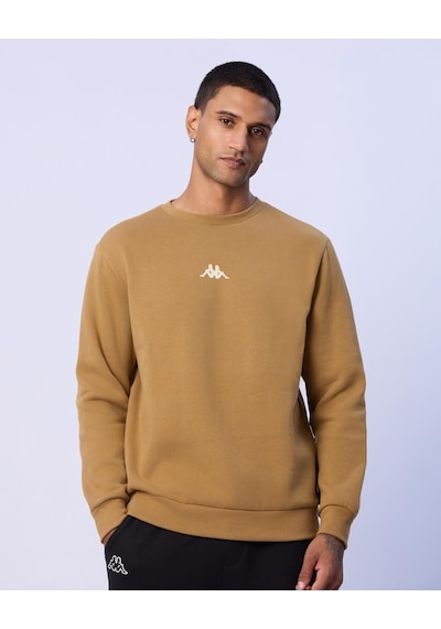 Kappa Antonio Erkek Bej Regular Sweatshirt