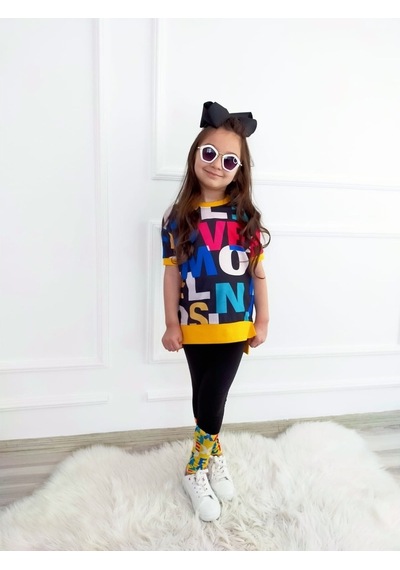 Boutiguestyles Boutıourstyles Kız Çocuk Renkli Tarz Takım