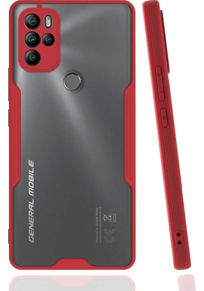 General Mobile 21 Pro Kılıf Kamera Korumalı Arkası Şeffaf Silikon