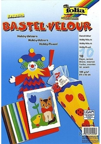 Folia Velür Kağıt 22X33 Cm 10 Renk 540409
