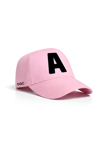 Ogc A Harfi Unisex Şapka Pembe