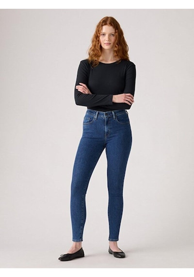 Levi's 721 High Rise Skinny Kadın Jean Pantolon - Triangle Exploratio-12696 Med İndigo - Worn İn