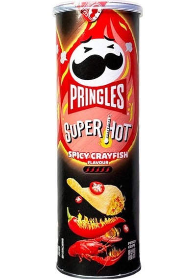 Pringles Super Hot Spicy Crayfish 110 G