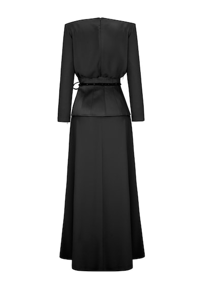 Senna Zena Dress Siyah Siyah