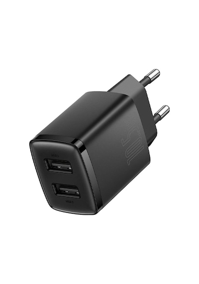Baseus Compact Dual USB Çıkışlı 10.5W Hızlı Şarj Cihazı