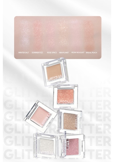Kalıcı, Topaklanma Yapmayan, Simli Tekli Far Modern Shadow Glitter 303 Rose Space 303