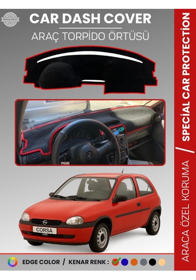 Opel Corsa B 1993-2000 Torpido Örtüsü Ön Göğüs Halı Torpido Koruma Birebir Uyum Kaymaz Özel Kesim - 115 Stiloto