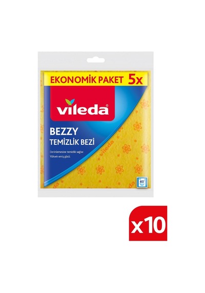 Vileda 5'Li Bezzy Temizlik Bezi 10'Lu Paket