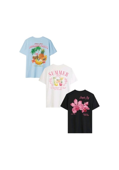 Stil-x Yeniz Sezon 3' Lü Takım Kız Çocuk Tshirt, Çok Renkli, %100 Pamuk Çok Renkli-1a Stil-x Yeniz Sezon 3' Lü Takım Kız Çocuk Tshirt, Çok Renkli, %100 Pamuk Çok Renkli-1a