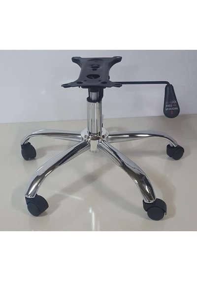 Kamusalmarket Krom Yıldız Ayak+Teker+Krom Piston 80 Lik+Tek Kollu Mekanizma