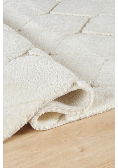 Kaşmir Halı Süpersoft Grace White 160x230 CM Salon Mutfak Halısı Yolluk Kilim