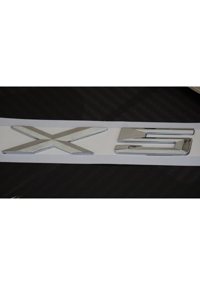 Bmw x5 Bagaj Krom Metal 3M 3D Yazı Logo
