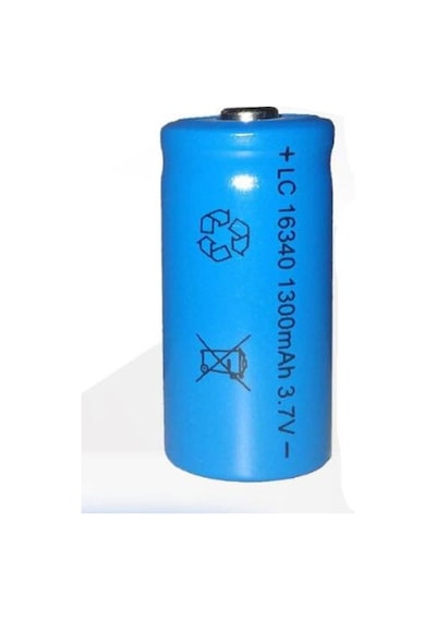 16340 Cr123A 1300Mah 3.7V Li On Şarjlı Pil 500 800 Cycle