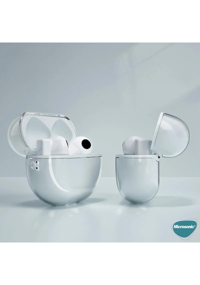 Microsonic Huawei FreeBuds 4i Kılıf Transparent Clear Soft