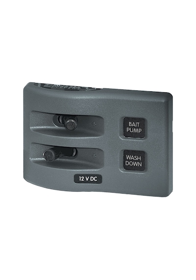 Blue Sea Systems WeatherDeck® 12V DC 2 Pozisyonlu Su Geçirmez Sigorta Paneli 4303