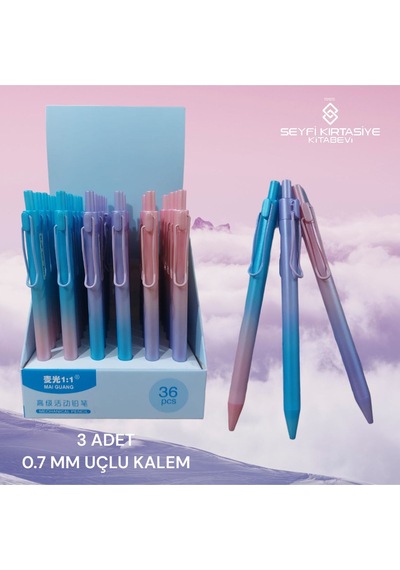 0.7 Mm Versatil Uçlu Kalem 3 Adet 8162 Çok Renkli