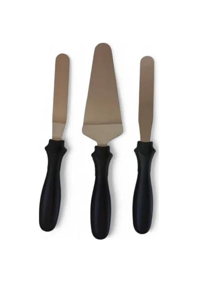 3'lü Eğik Ergonomik Kaymaz Saplı Spatula Seti Diğer