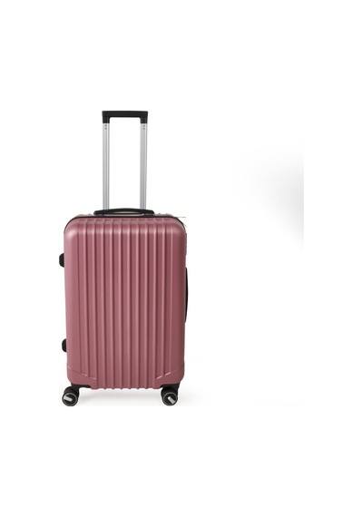 Hoffmannss Travel Line Orta Boy Abs Valiz - Gülkurusu - 66x45x26 Cm Çok Renkli