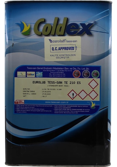 Eurolub Coldex Te 210 Es Mineral Bor Yağ 16 L