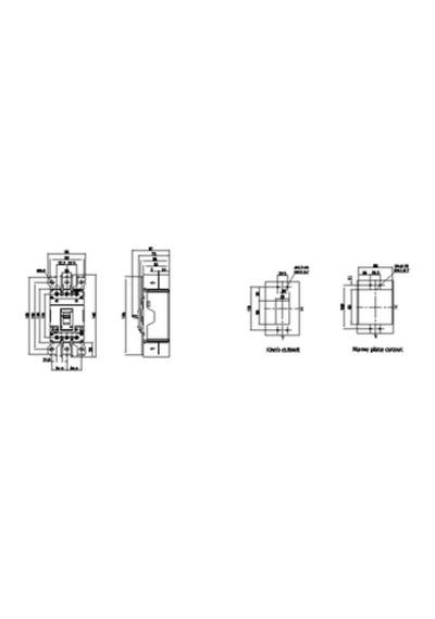 Siemens 3vj1005-3da32-0aa0 Sinoplus Kompakt Şalter, 3 Kutup 25ka 3vj10, 50 Amper Sabit Tip Termik
