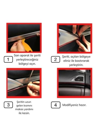 Trim Fitili Oto Geçmeli Mavi Trim Fitili Süs 5 Metre Nikelajlı Mavi