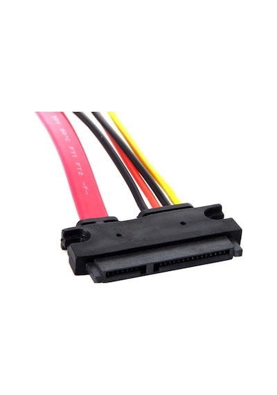 50cm SATA 22 Pin (7+15) Erkek - Dişi Veri ve Güç Uzatma Kablosu