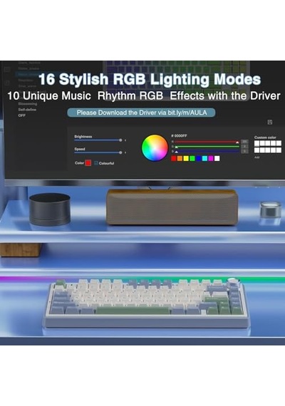 Mekanik Rgb Tkl Reaper Switch Kablosuz Makrolu Hot Swap Klavye Pastel