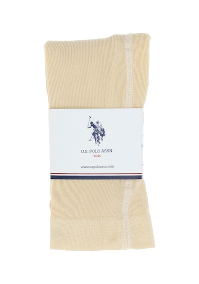 U.S. Polo Assn. Kız Çocuk Ekru Külotlu Çorap 50311325-VR019