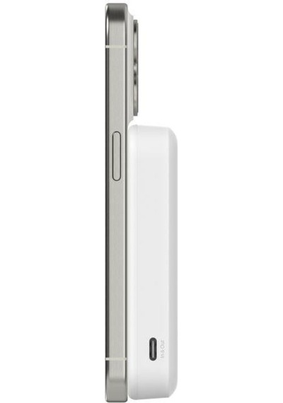 Belkin Bpd007btwt Boostcharge Qi2 15w 8k Magsafe Uyumlu Kablosuz Powerbank Beyaz siyah