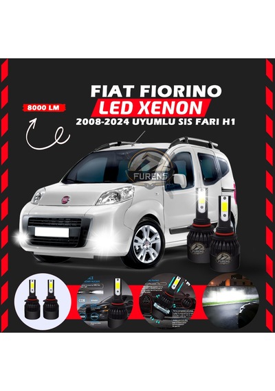 Fiat Fiorino 2008-2024 Sis Farı Uyumlu Şimşek Etkili Led Xenon Light Series H1