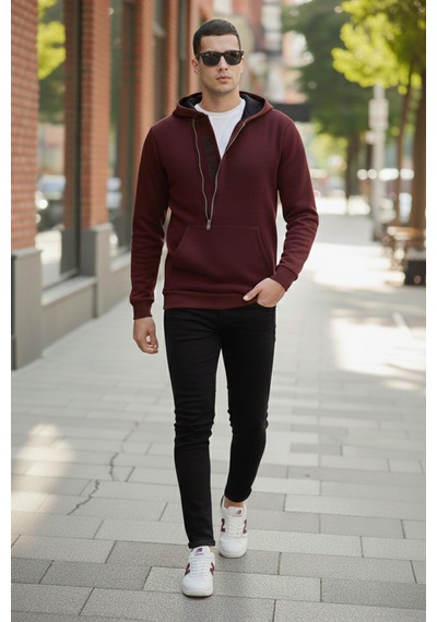Buratti Erkek Sweat 575707 Vişne Vişne