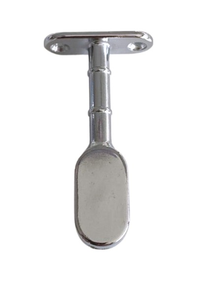 Oval Ayaklı Kapalı Askı Borusu Flanşı Mobilya Oval Boru Flanşı İç Ölçüleri En:15mm Boy:25mm 2 Adet Krom