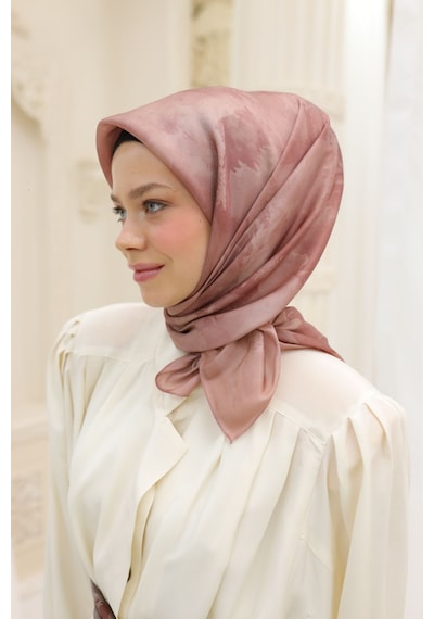 Silk Home Shiny Eşarp 75002-67 Pudra, Vizon, Gül Kurusu