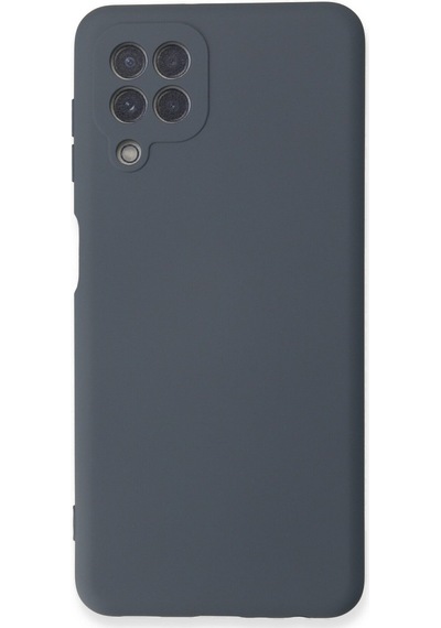 Samsung Uyumlu Galaxy A22 Uyumlu Kılıf Nano İçi Kadife Silikon - Gri